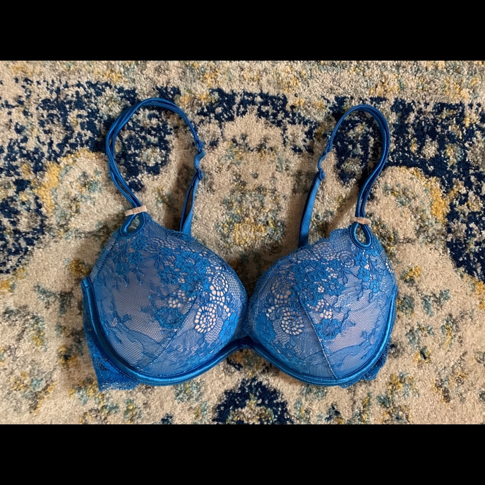 Blue lace sexy Victoria’s Secret push up